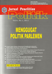 Jurnal Penelitian Politik Vol. 8 No. 1 Tahun 2011