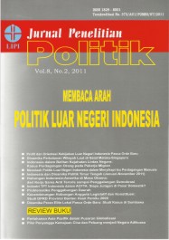 Jurnal Penelitian Politik Vol. 8 No. 2 Tahun 2011